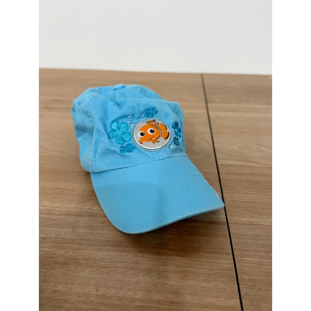 Disney Store Finding Nemo Blue Cotton Baseball Cap Hat Kids S/M E9280G0001
